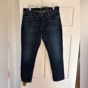 7 For All Mankind Dark Indigo Skinny Jeans